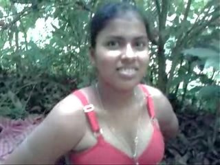 Desi village enchantress fucked by neighbor in forest