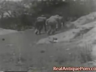 Antique out doors adult video vid of 1915!